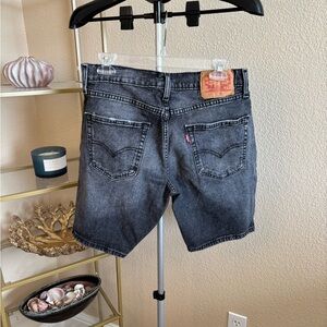Levi’s 511 Slim Denim Shorts Washed Black Charcoal Men’s 32